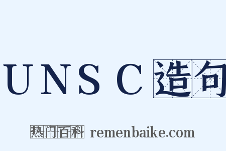 UNSC造句是什么意思的图片